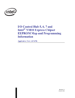 Intel® i/o Control Hub 5, 6 และ7ข้อมูลการเขียนโปรแกรม (AP-๔๗๘)