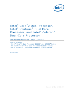 Intel® Dual-Core Processors: Thermal Design