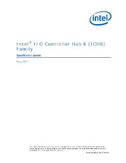 ®
Intel I/O Controller Hub 6 (ICH6)
Family Specification Update