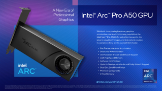ข้อมูลจําเพาะกราฟิก Intel® Arc™ Pro A50