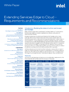 White Paper: Extending Edge-to-Cloud Service