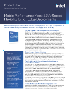 Intel® Core™ SoC เจนเนอเรชั่น 12 สำหรับ IoT Edge