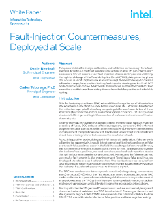 Fault-Injection Countermeasures White Paper