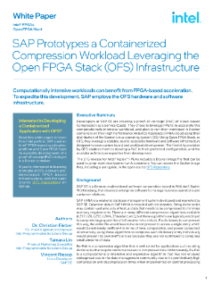 SAP Prototypes Containerized Workload ที่ใช้ Intel® OFS