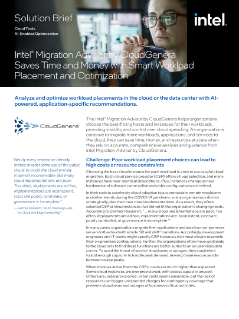Intel Migration Advisor by CloudGenera