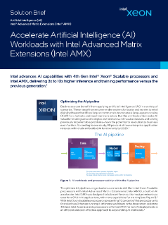 เร่งความเร็วเวิร์คโหลด AI ด้วย Intel® AMX