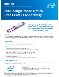 Intel® Silicon Photonics 200G