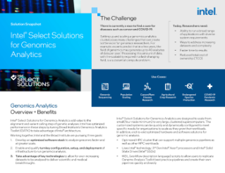 Intel® Select Solutions for Genomics Analytics