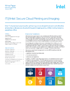 Secure Cloud Printing and Imaging