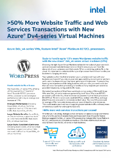 50% More Website Traffic and Services Azure
