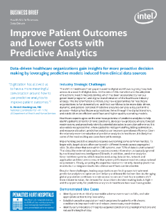 Improve Patient Outcomes and Lower Cost with Predictive Analytics