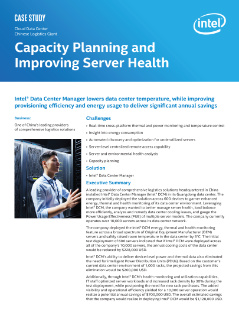 Cloud Data Center
Chinese Logistics Giant
Capacity Planning and
Improving Server Health
Case Study