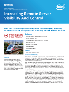 Cloud Data Center
Chinese Railway & Transportation Company
Increasing Remote Server
Visibility And Control
Case Study