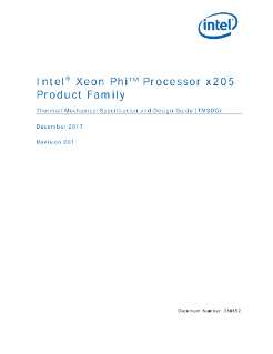 Intel® Xeon Phi™ Processor x205 Thermal Design Guide