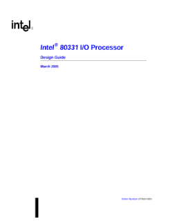 Intel® 80331 I/O Processor: Design Guide