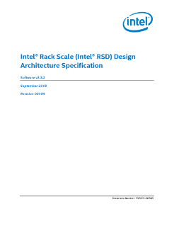 Intel® Rack Scale Design (Intel® RSD) Architecture Specification