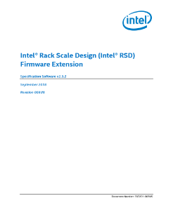 Intel® Rack Scale Design (Intel® RSD) Firmware Extension Specification