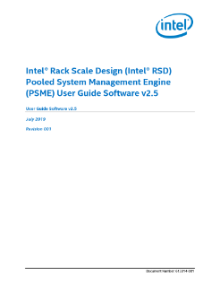 Intel® Rack Scale Design (Intel® RSD) PSME User Guide