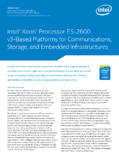 Intel® Xeon® Processor E5-2600 v3 Product Family