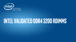 Intel Validated DDR4 3200 RDIMMS