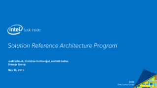 Overview of Intel’s Storage Solution Reference Architectures