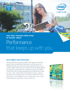Intel Atom® Processor Z3000 Series for Android* Tablets