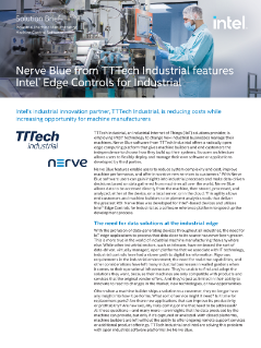 Nerve Blue จาก TTTech Industrial นำเสนอ Intel® Edge Controls สำหรับอุตสาหกรรม