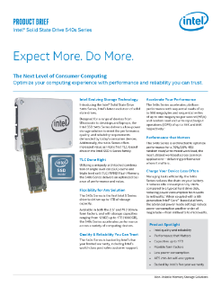 Intel® Solid State Drive 540s Series Product Brief