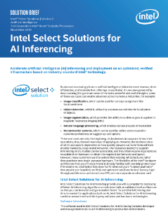 Intel® Select Solutions for AI Inferencing (Version 2)