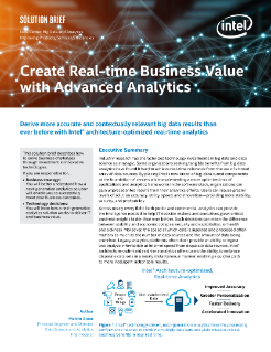 Advanced Analytics Drive Business Outcomes