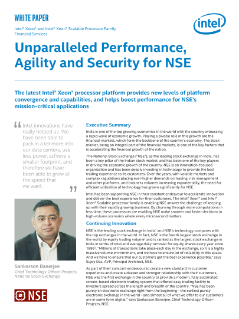 Unparalleled Performance, Agility, and Security for NSE