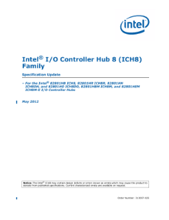 Intel® ICH8 Family EDS Specification Update