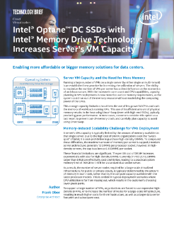 Intel® Memory Drive Technology Increases Server VM Capacity
