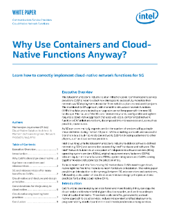 Why Use Containers and Cloud-Native Functions Anyway?