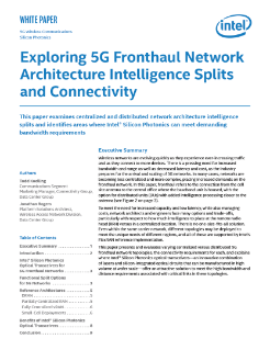 Exploring 5G Fronthaul Network Architectures