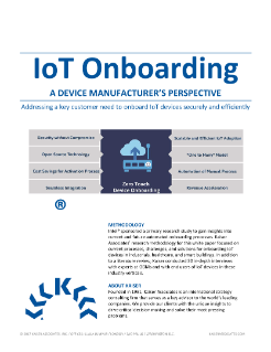 Kaiser Associates IoT Onboarding for Device Manufacturers White Paper